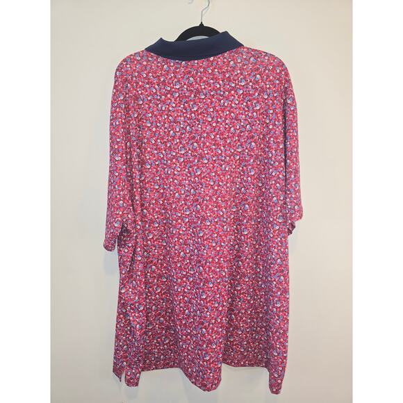 Walter Hagen Red Floral Polo Size 3x NWT - Picture 5 of 8